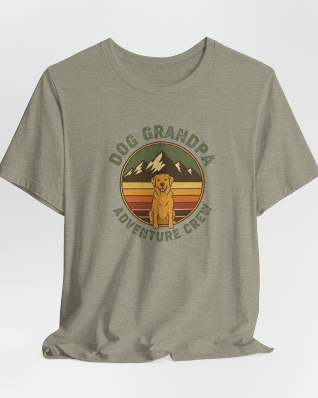 "Dog Grandpa Adventure Crew" Unisex Jersey Short Sleeve Tee