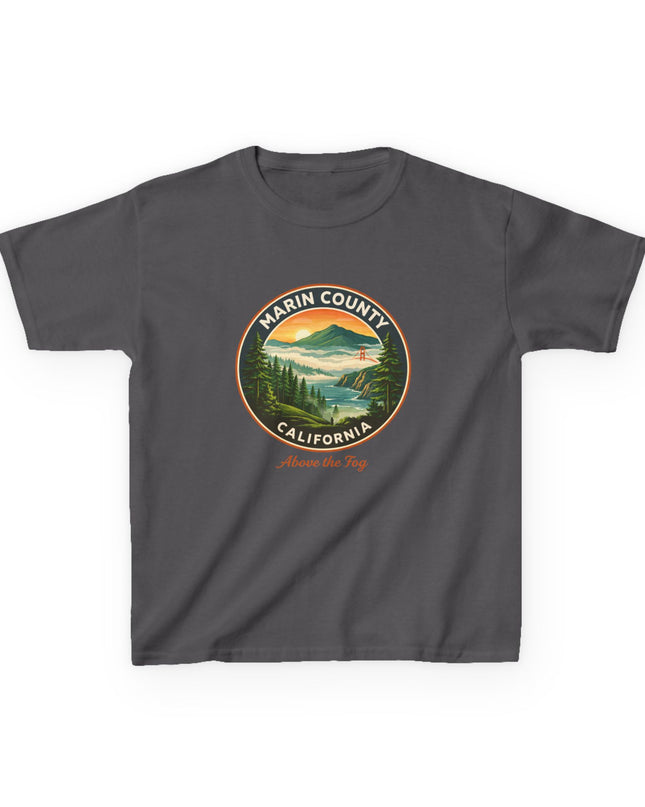 "Marin County, Above the Fog" Kids Heavy Cotton Tee