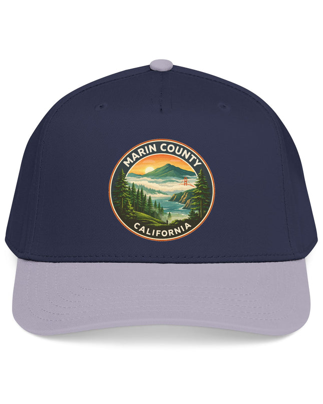 "Marin County, Above the Fog" Mid Profile Baseball Cap