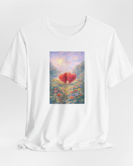 "Valentine's Day - Monet Style" Unisex Jersey Short Sleeve Tee