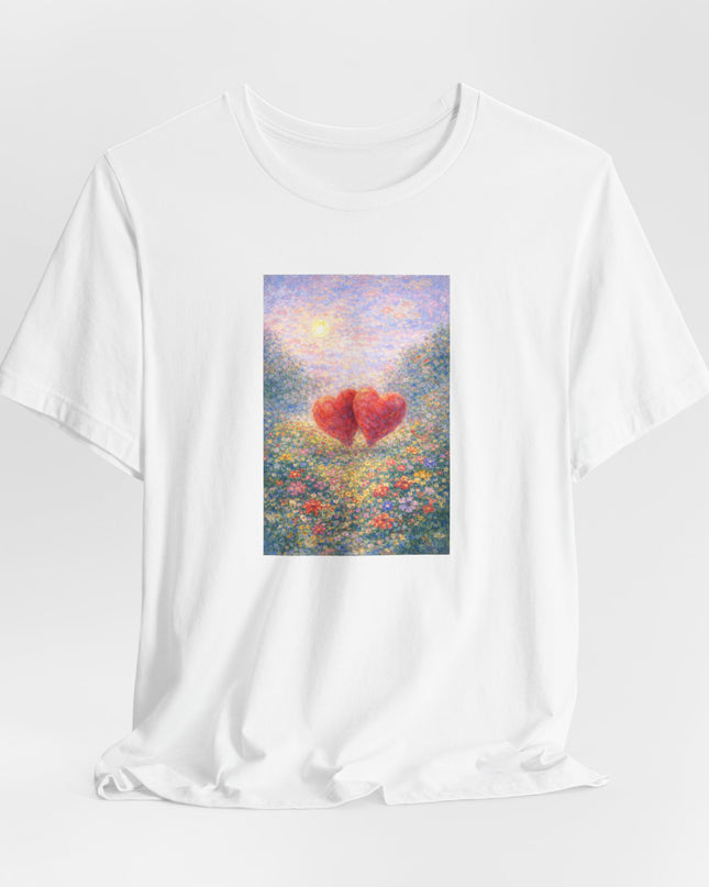 "Valentine's Day - Monet Style" Unisex Jersey Short Sleeve Tee