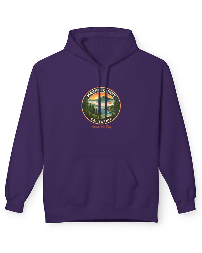 "Marin County, Above the Fog" Unisex Midweight Softstyle Fleece Hoodie