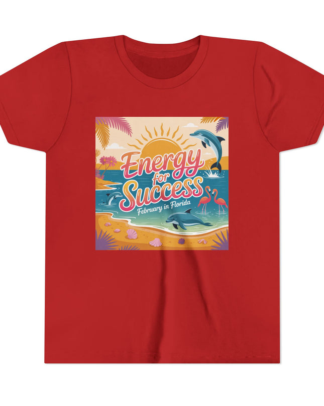 "February in Florida, Energy for Success" Youth Short Sleeve Tee