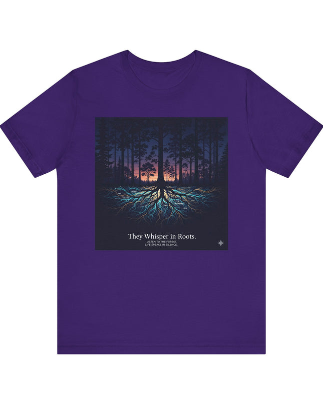 "They whisper in roots" Unisex Jersey Short Sleeve Tee