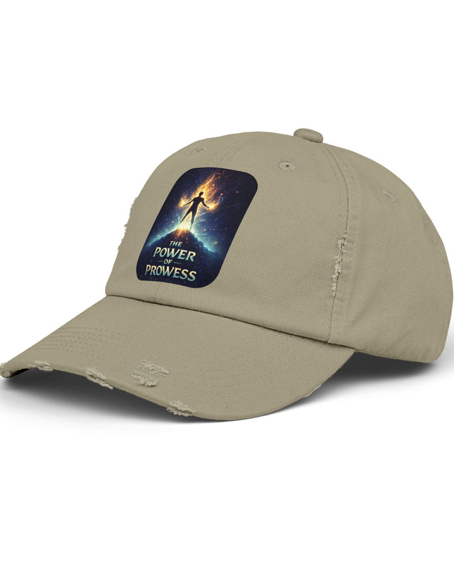 "The Power of Prowess" Unisex Distressed Cap