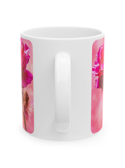 "Fairy Rose" Ceramic Mug, (11oz, 15oz)