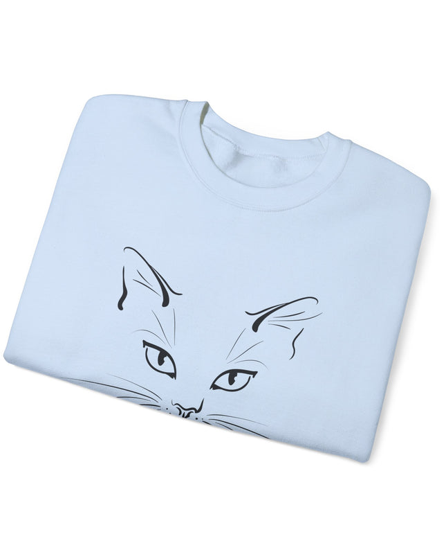"Cat Face Sketch" Unisex Adult Sweatshirt