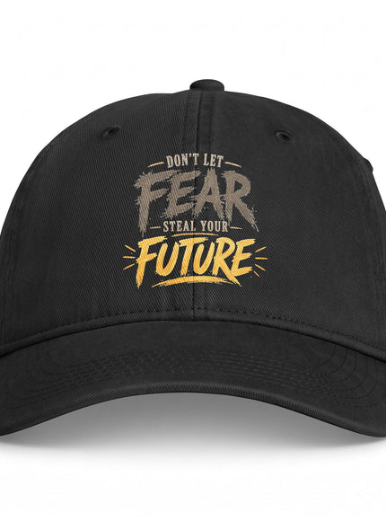 "Don't Let Fear Steal Your Future" Coastal Washed Cap