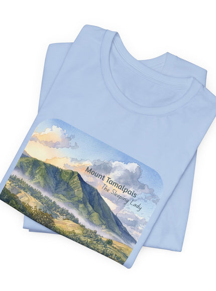 "Mount Tamalpais, the Sleeping Lady" Unisex Jersey Short Sleeve Tee