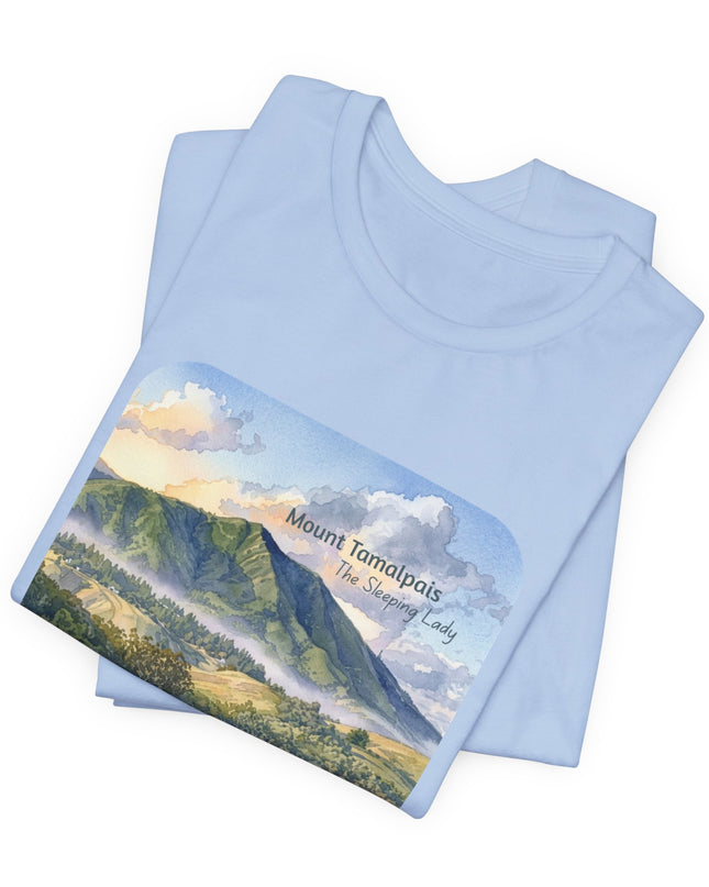 "Mount Tamalpais, the Sleeping Lady" Unisex Jersey Short Sleeve Tee