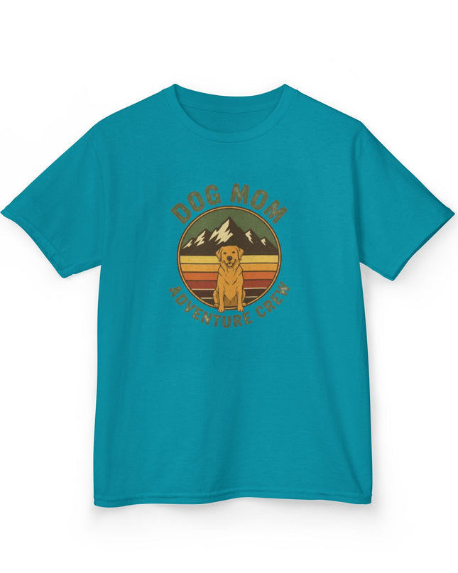 "Dog Mom Adventure Crew" Kids Heavy Cotton Tee