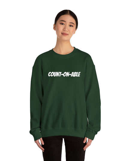 "Count-on-able" Unisex Embroidered Sweatshirt