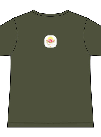 "Rose Fairy" Women's Relaxed Jersey Short Sleeve V-Neck Tee