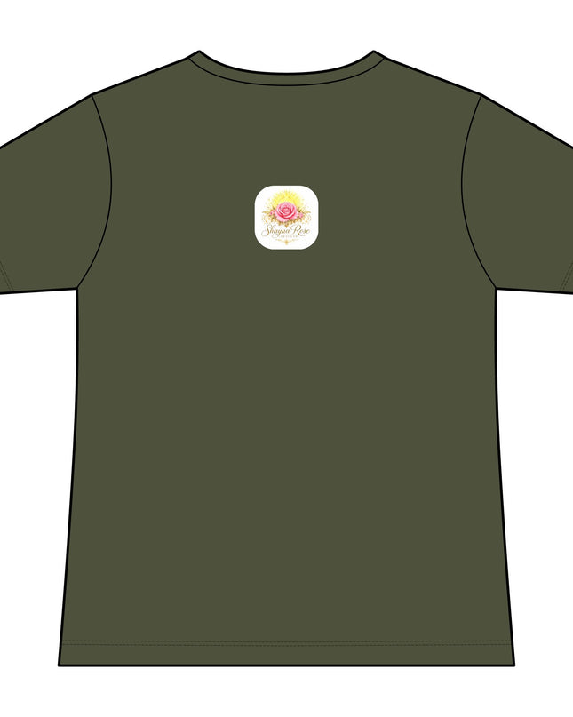 "Rose Fairy" Women's Relaxed Jersey Short Sleeve V-Neck Tee