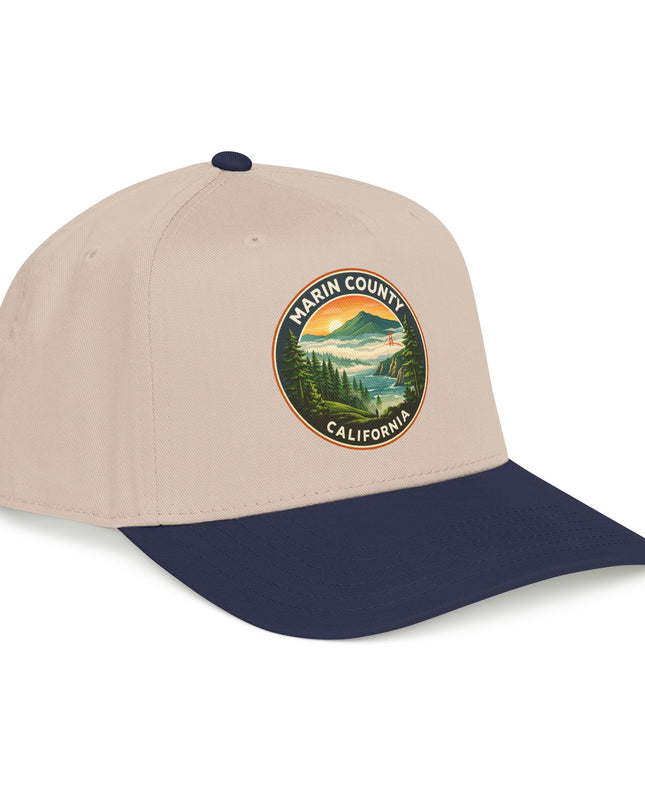 "Marin County, Above the Fog" Mid Profile Baseball Cap