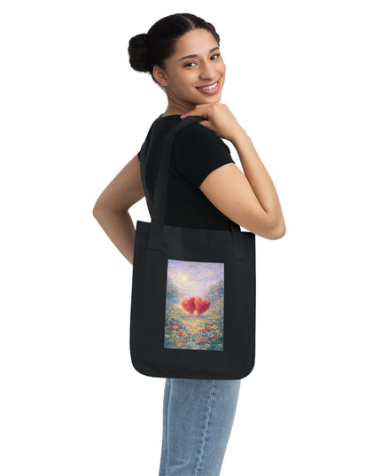 "Valentine's Day - Monet Style" Organic Canvas Tote Bag
