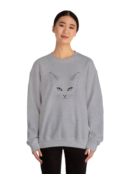 "Cat Face Sketch" Unisex Adult Sweatshirt
