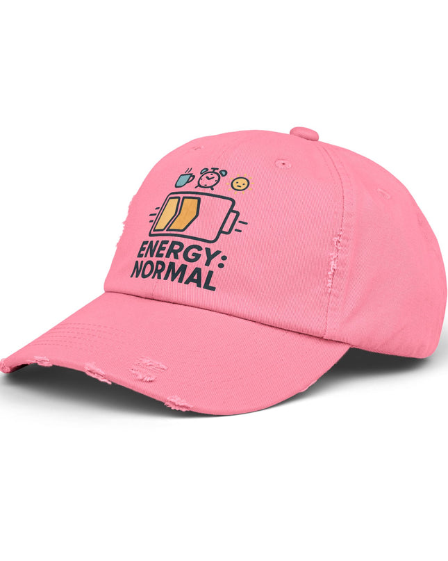 "Energy normal" Unisex Distressed Cap