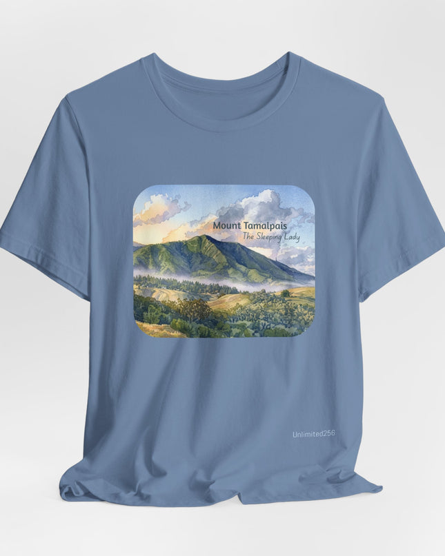 "Mount Tamalpais, the Sleeping Lady" Unisex Jersey Short Sleeve Tee