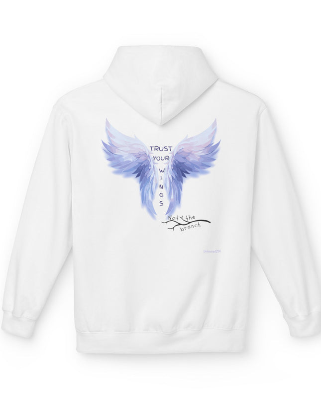 "Trust your Wings, Not the Branch" Unisex Midweight Softstyle Fleece Hoodie