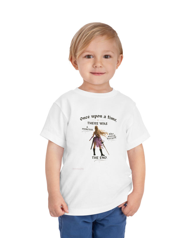 "She Saved Herself" Toddler Short Sleeve Tee