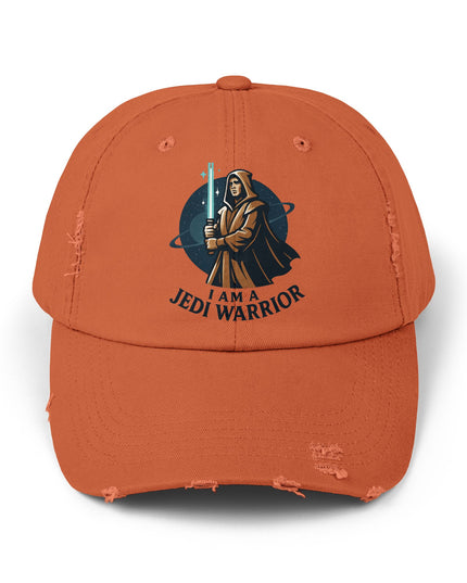"I am a Jedi warrior" Unisex Distressed Cap