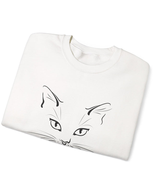 "Cat Face Sketch" Unisex Adult Sweatshirt