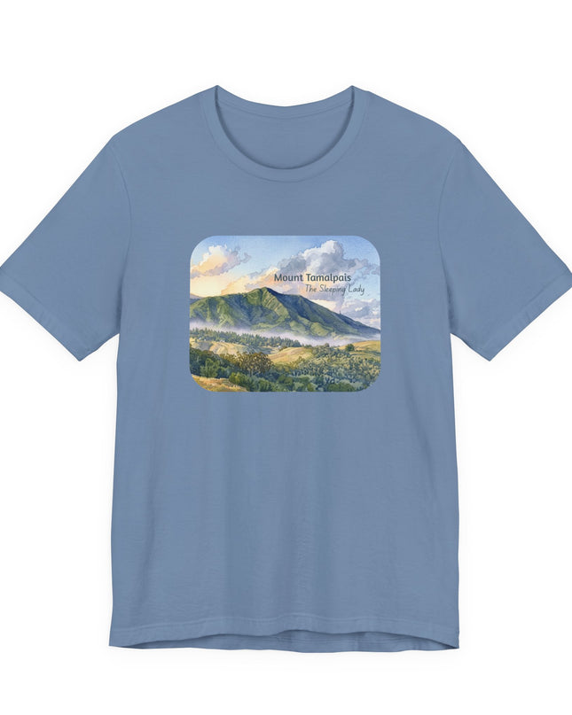"Mount Tamalpais, the Sleeping Lady" Unisex Jersey Short Sleeve Tee