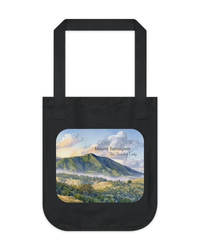 "Mount Tamalpais, the Sleeping Lady" Organic Canvas Tote Bag