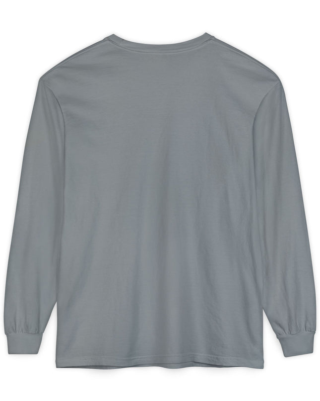 "Stop Feeding What Doesn't Serve You" Unisex Garment-dyed Long Sleeve T-Shirt