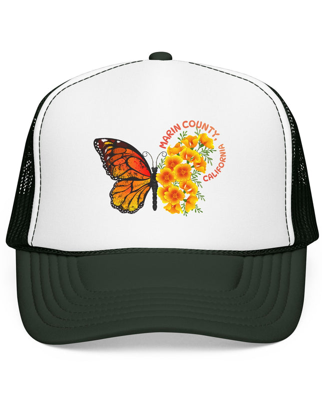 "Butterfly Poppies, Marin County California" Foam Trucker Hat