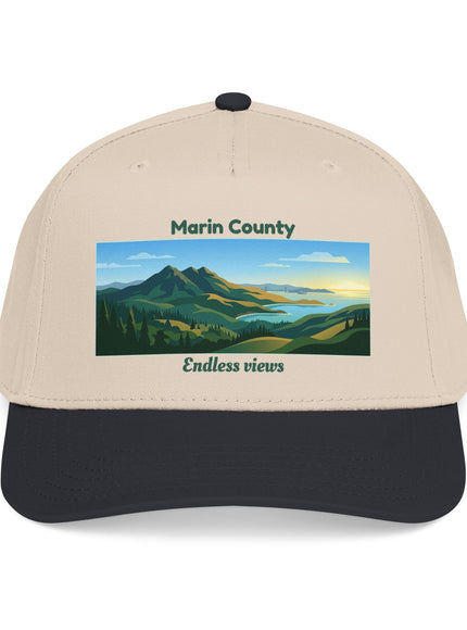 "Marin County - Endless Views" Mid Profile Baseball Cap