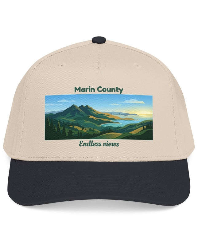 "Marin County - Endless Views" Mid Profile Baseball Cap