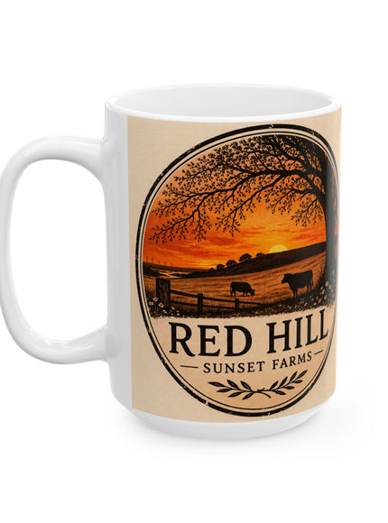 "Red Hill Sunset Farms" Ceramic Mug, (11oz, 15oz)