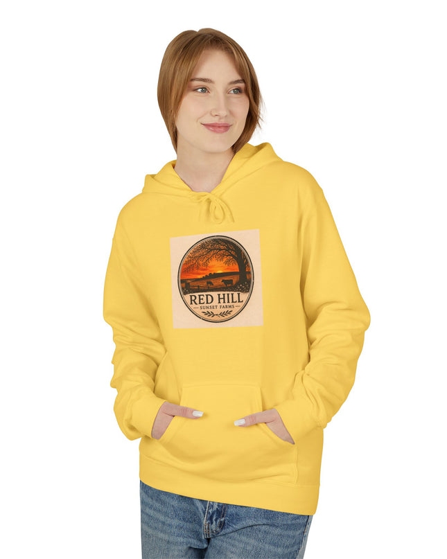 "Red Hill Sunset Farms" Unisex Midweight Softstyle Fleece Hoodie