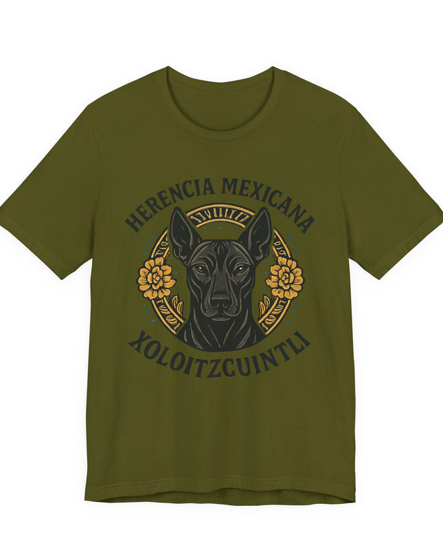 "Herencia mexicana - Xoloitzcuintli" Unisex Jersey Short Sleeve Tee