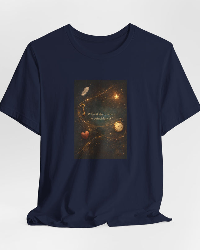 "What If There Were No Coincidences?" Unisex Jersey Short Sleeve Tee