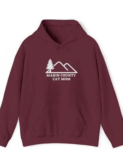 "Marin County Cat Mom" Unisex Heavy Blend Hooded Sweatshirt