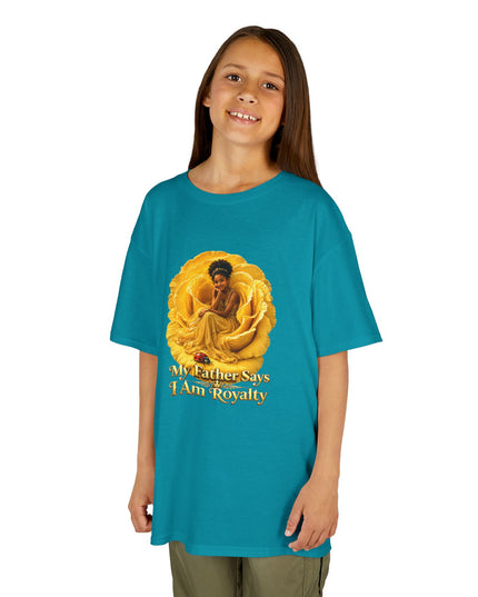 "My Father Says I am Royalty" Kids Heavy Cotton Tee