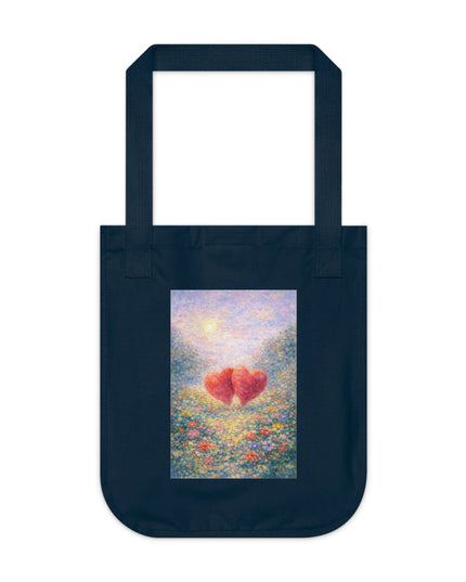 "Valentine's Day - Monet Style" Organic Canvas Tote Bag