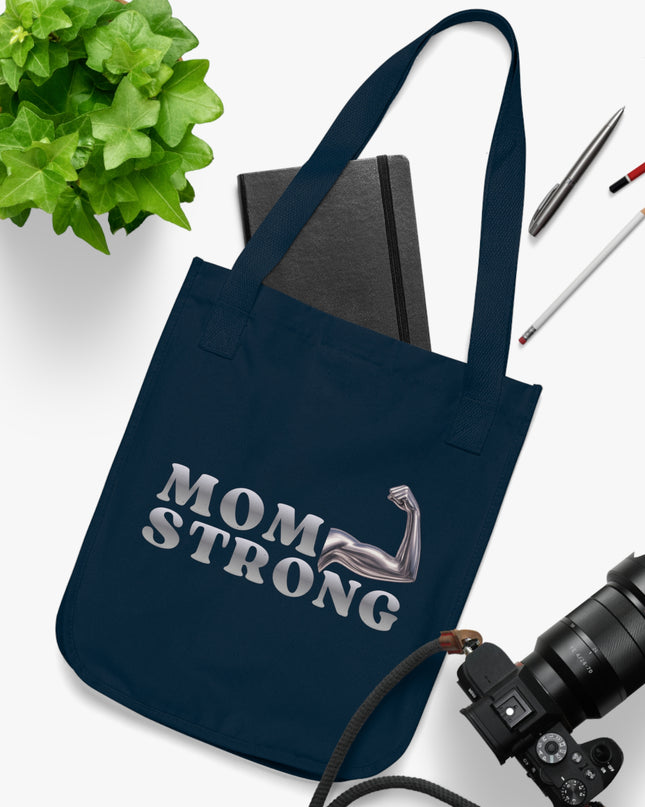 "Mom Strong" Organic Canvas Tote Bag