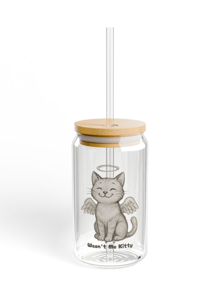 "Wasn't Me Kitty" Sipper Glass, 16oz