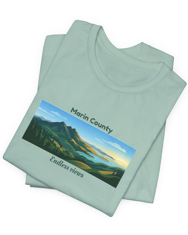 "Marin County - Endless Views" Unisex Jersey Short Sleeve Tee