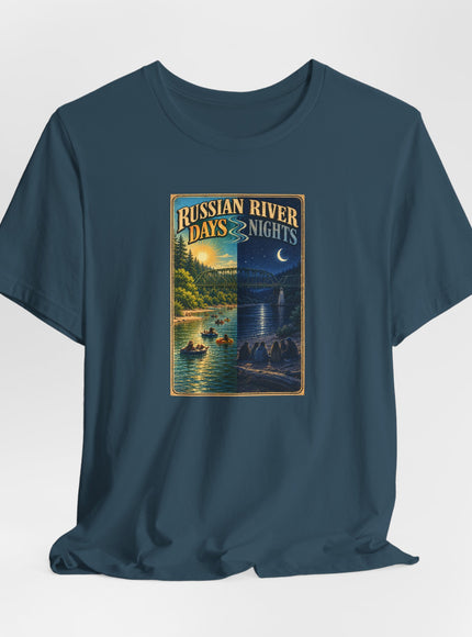 "Russian River Days, Russian River Nights" Unisex Jersey Short Sleeve Tee