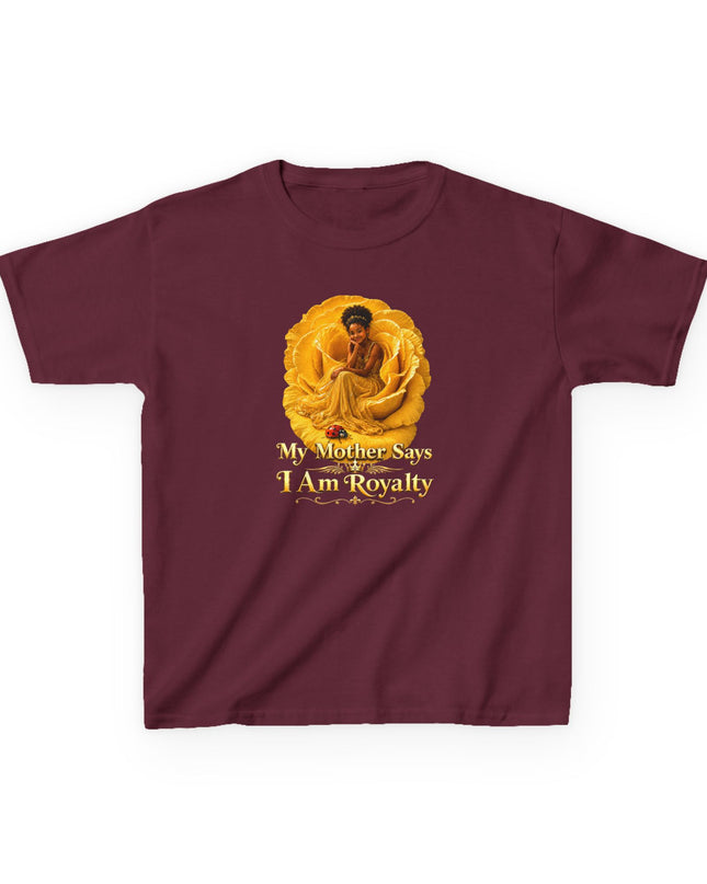 "My Mother Says I am Royalty" Kids Heavy Cotton Tee