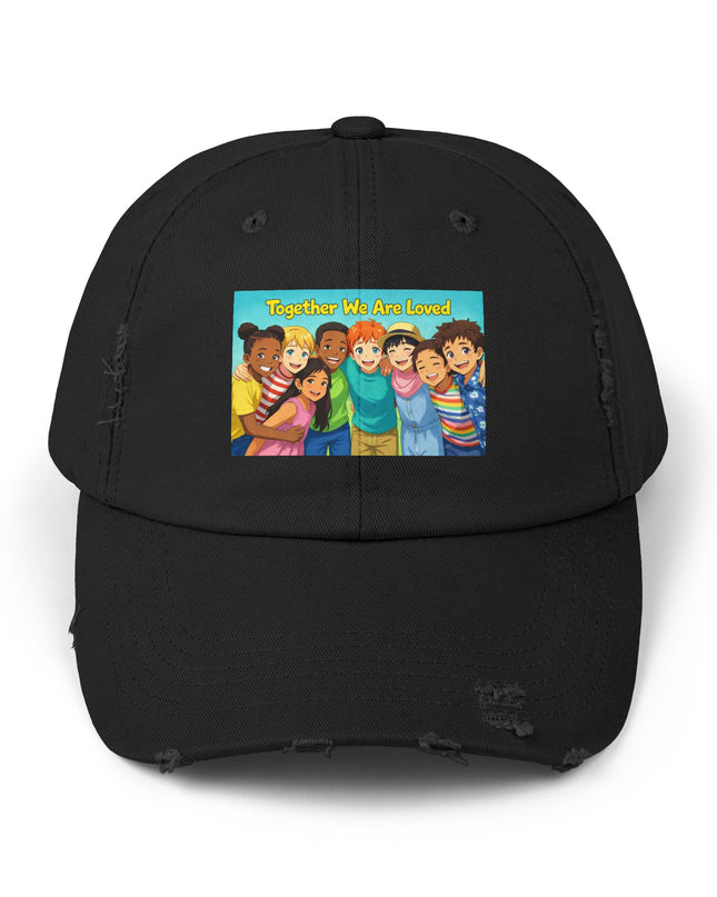 "Together We Are Loved" Unisex Distressed Cap