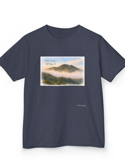 "Mount Tamalpais, Mill Valley, California Kids Heavy Cotton Tee