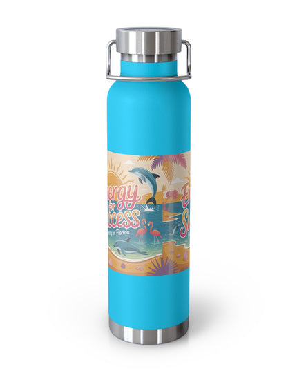 "February in Florida, Energy for Success" Copper Vacuum Insulated Bottle, 22oz