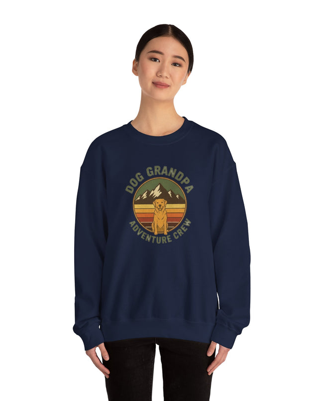 "Dog Grandpa Adventure Crew" Unisex Adult Sweatshirt
