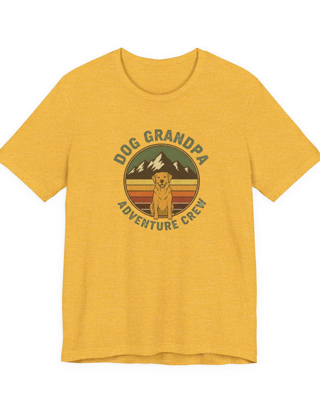 "Dog Grandpa Adventure Crew" Unisex Jersey Short Sleeve Tee